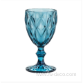 Colored vintage crystal glass set for wedding